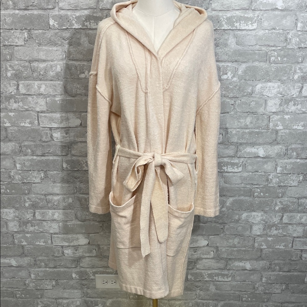 Barefoot Dreams Cream Hooded Robe